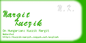 margit kuczik business card